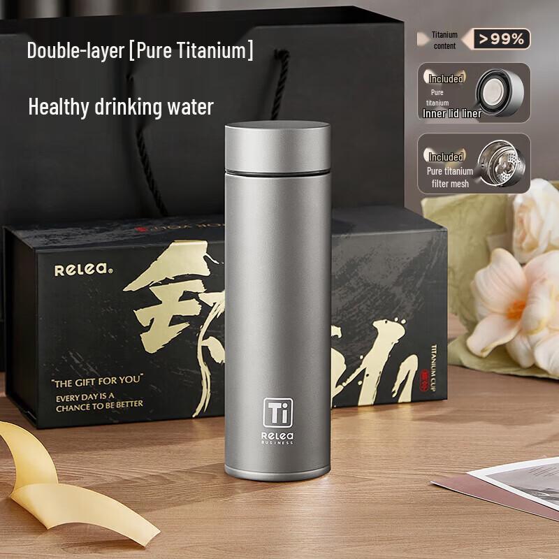 

RELEA Бутылка с титановым ситечком для чая 480 мл