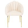Fogia Upholstered Chair Elegant Glamour Lamb Boucle Teddy Jumihome