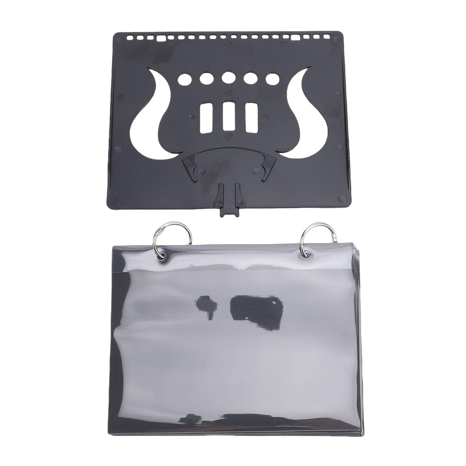

Folder 5 Transparent Window Portable Sheet Music Holder for Marching Band Marching Band Sheet Music Holder чёрный