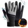 Herren Winter Fahrradhandschuhe Warm Fleecegefüttert Winddicht Wasserdicht Touchscreen-kompatibel Radfahren Fahren Outdoor-Nutzung