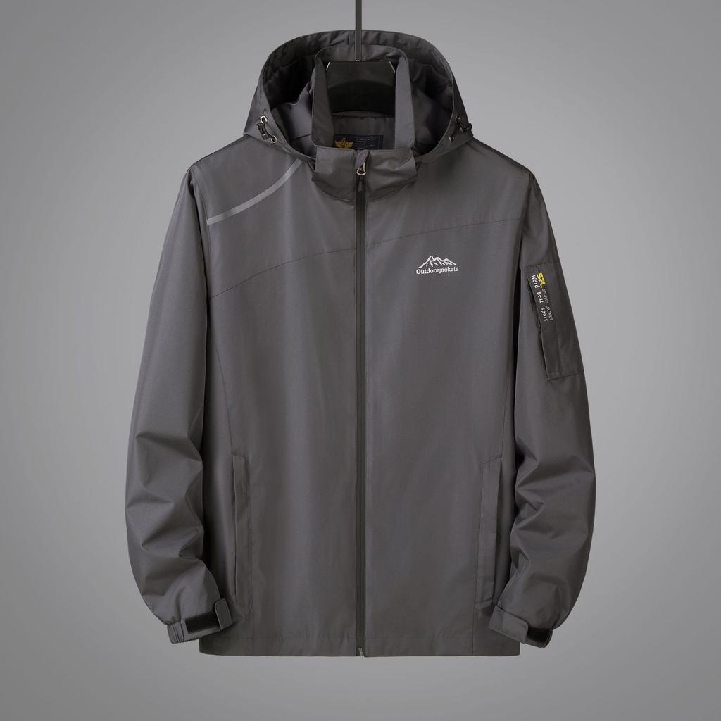 Venkovní bundy Pánské a Dámské Podzimní Tenká Módní Slim Fit S Kapucí Jezdecká Horolezecká Turistická Rybářská Bunda Příliv