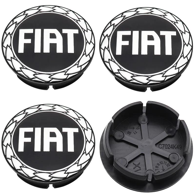 4ks 50mm 3D logo automobilový znak Krytky středových krytů kol auto Ráfek úprava prachotěsné kryty znaků stylingové doplňky Pro FIAT