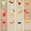 Outdoor Dekostoffe Oxford - Motiv Cocktail | Dx8803