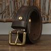 Gürtel Herren Gürtel aus erster Schicht Rindsleder mit Dornschließe Herren Casual All-Match Jugend Trendy Hosengürtel