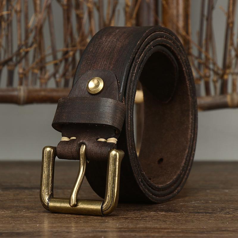 Cureaua pentru bărbați din piele de vacă, cu stratul întâi, cu cataramă, curea pentru bărbați, ocazională, pentru tineret, la modă, cu pantaloni