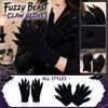 Short Gloves with Resin Nails for Halloween Costume