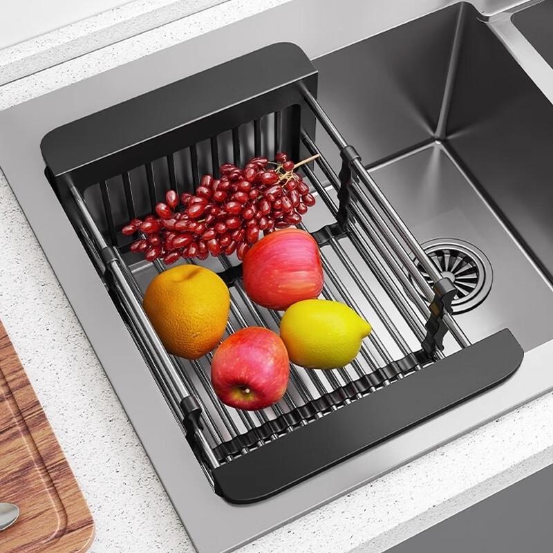 Ret retractable 304 Stainless Steel Over-Sink Dish Drying Rack