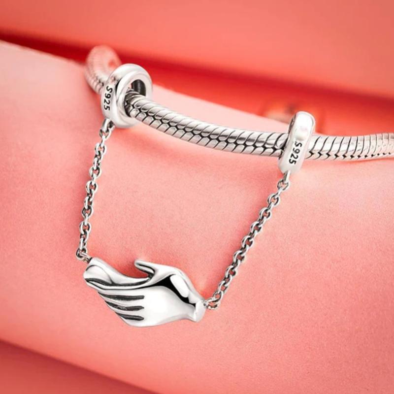 New Copper Devil'S Eye Blue Palm Charm Fit Original Bracelet Accessories Women Jewelry