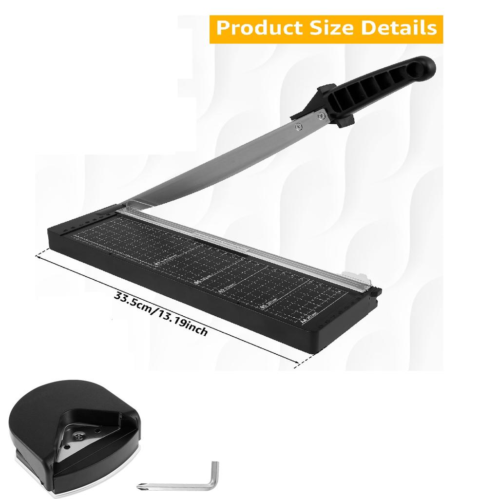 Portable Paper Cutter Stack Paper Trimmer 8 Sheets Capacity Accurate A4 Multi-Paper R4 Corner Rounder Kraft Paper Cutting Board