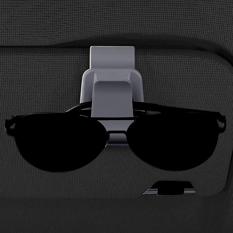 wsdz2 Alloy Car Sun Visor Sunglasses Holder Ticket Card Clip For Porsche Cayenne Panamera Macan 911 718 Taycan Boxster Pajun Cayman
