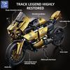 TOYLINX Technic 703 SZT. Zestaw Klocków Motocyklowych Kolekcjonerski Model Motocykla do Ekspozycji Duży Motocykl do Zbudowania Pomysł na Prezent