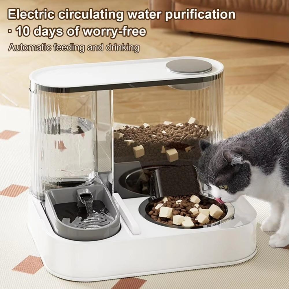 Auto Power Off Automatic Pet Feeding Dish Gravity Design Water Dispenser for Dogs and Cats