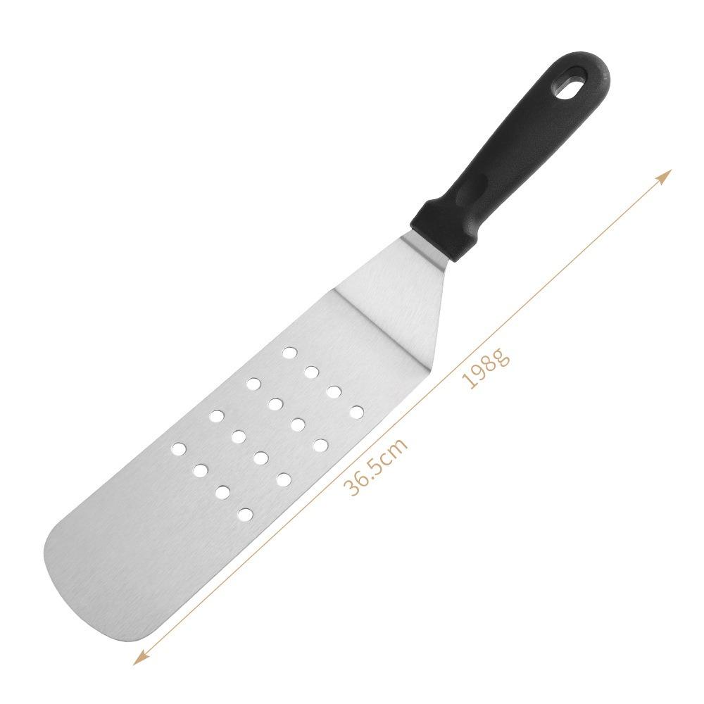Stainless Steel Teppanyaki Scraper Non-Stick Cooking Spatula Steak Fried Shovel  Outdoor BBQ