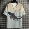 Japanese Samurai Cat Men Summer Fashion Short Sleeve 3d Printed Cartoon Clothing Anime