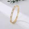 White Mother-of-pearl Snake Bone High Benga Shell Zircon Snake-shaped Bracelet Bracelet
