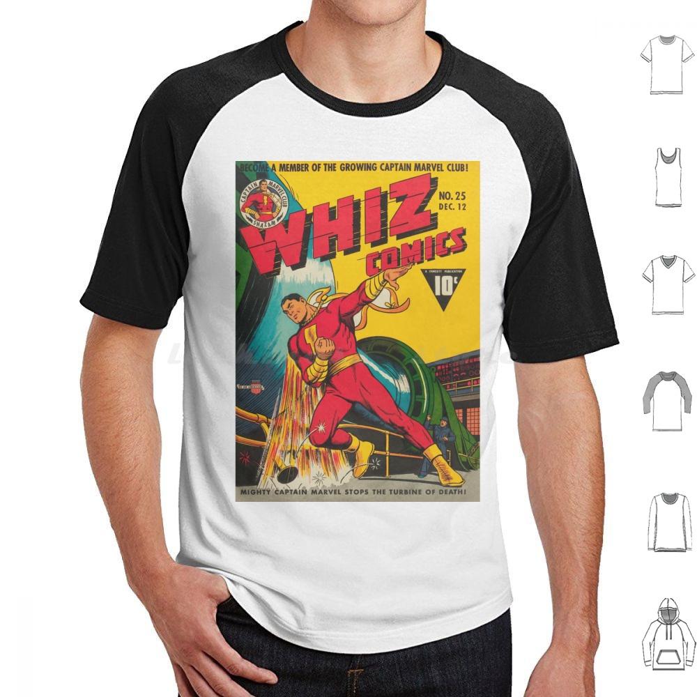 Whiz Comics 25 T Shirt 6xl Cotton Cool Tee Shazam Captain Golden Age Comics Superhero Retro 1940s Vintage Classic Old Graphic