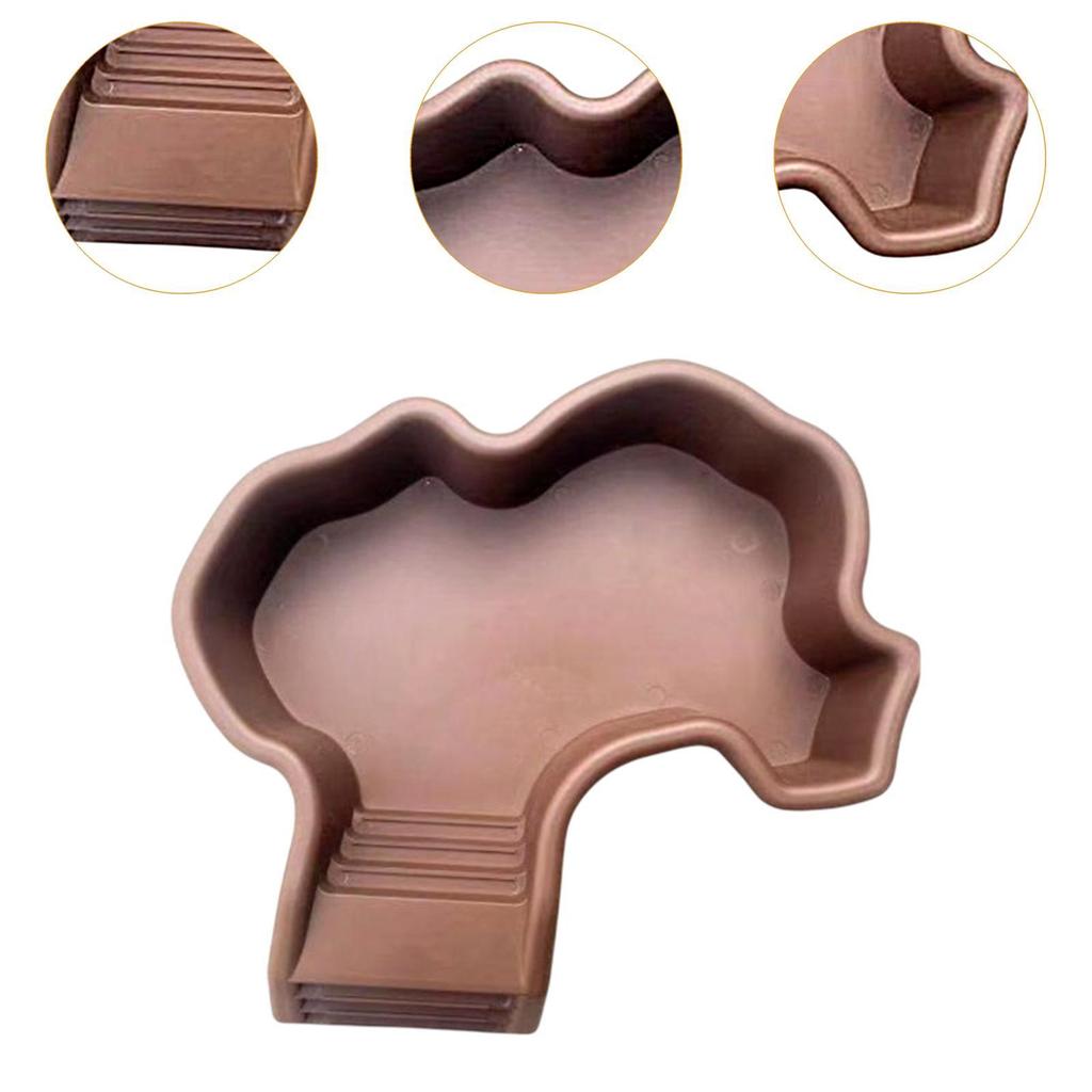 Hermit Crabs Reptile Bowl Easy Clean Feeding Platform for Amphibians Lizard Turtle Tank Decor