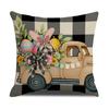 New Easter Cartoon Rabbit Easter Egg Pillowcase Spring Decorative Letter Pillow Sofa Cushion Cover