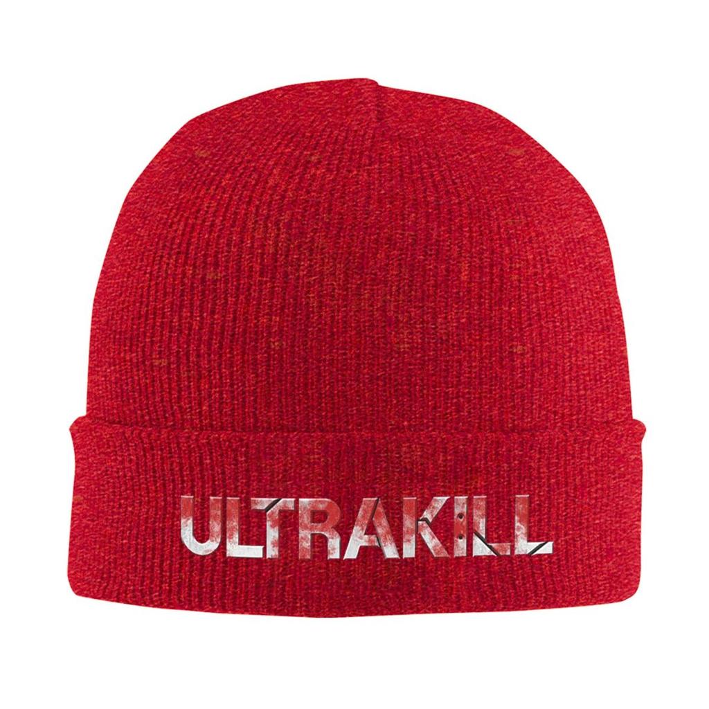 Ultrakill Video Game Accessories Warm Knitted Cap Winter Knit Bonnet Hat Skullies Beanies Hip Hop Caps for Unisex