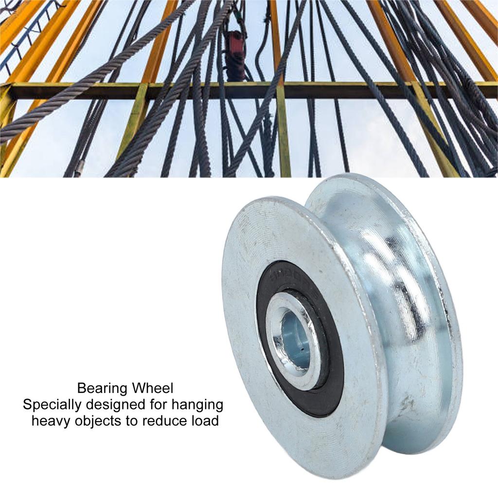 Pulley Wheel 40mm Outer Diameter 8mm Center Hole Diameter Alloy Steel Pulley Rolling Bearing Wheel Pulley Bearing Roller