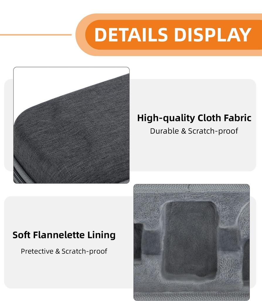 Universelle Tragetasche für GO 3S und GO 3, Großes Fassungsvermögen, Tragbar, Passt für GO3S und GO3 Zubehör (Kleine Größe)