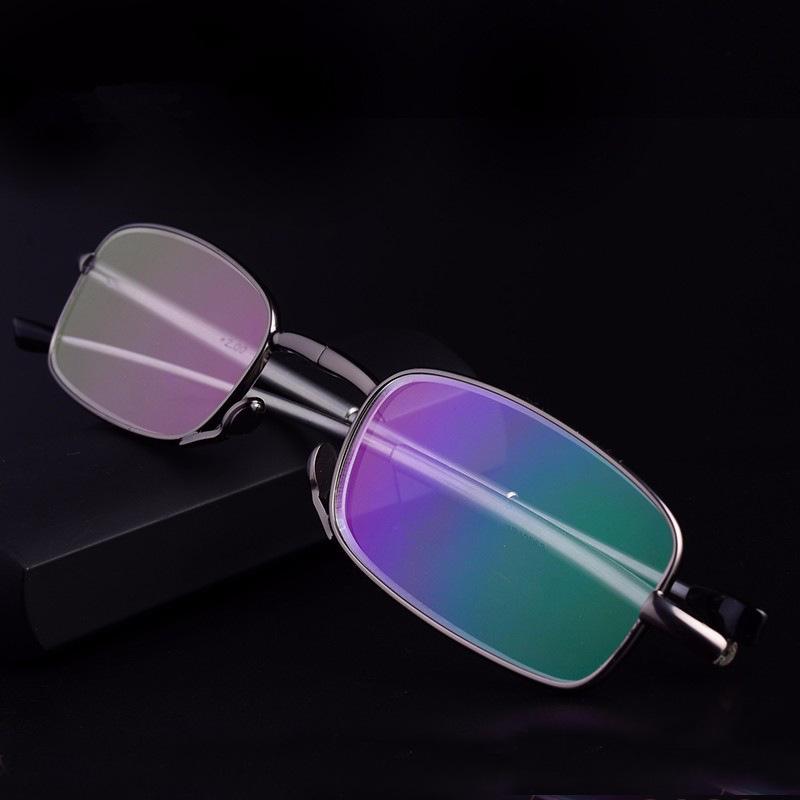 Ultra Thin Folding Reading Glasses, Portable Telescopic Arm Glasses, Men's and Women's Reading Glasses
