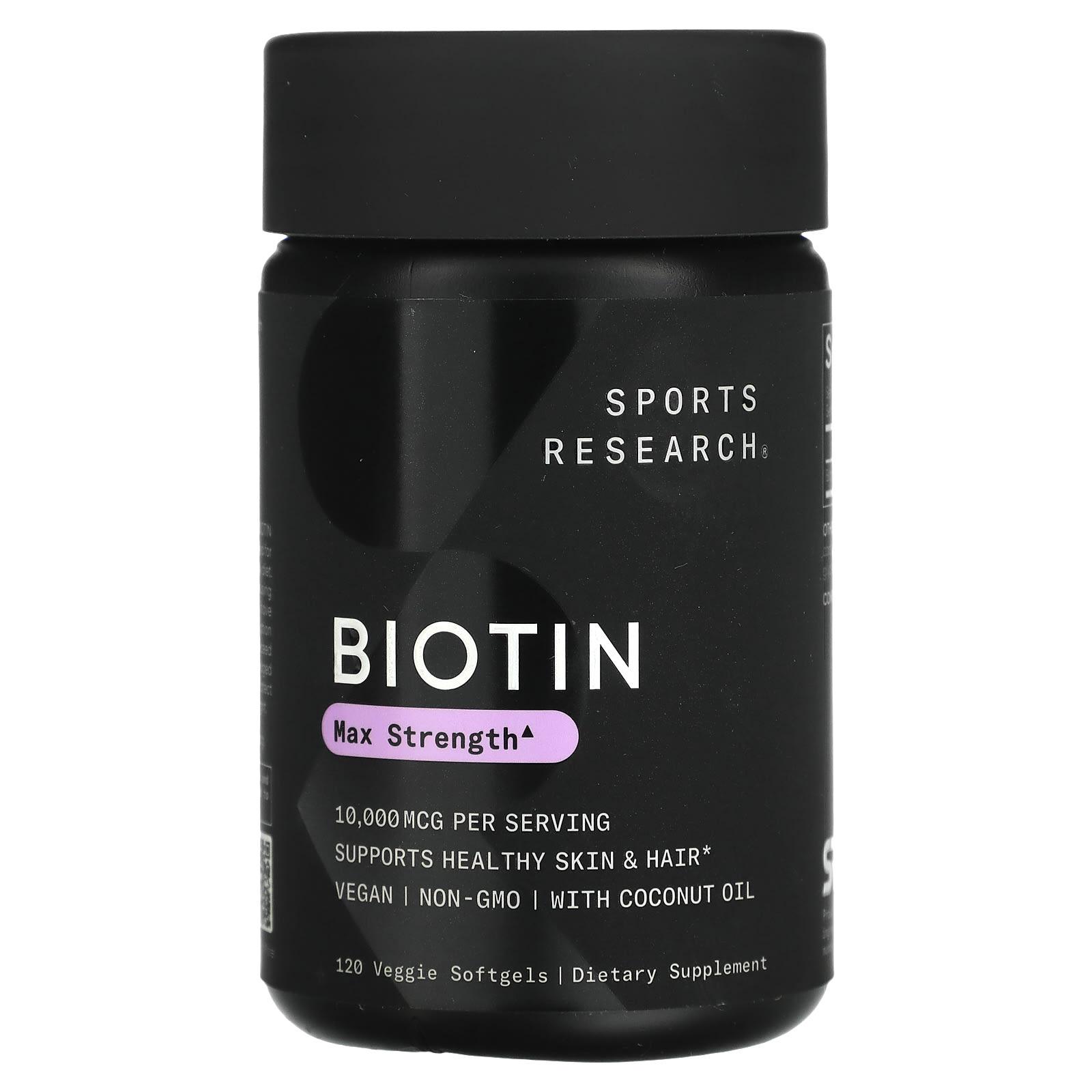 

Biotin, Maximum Strength, 10,000Mcg, 120 Veggie Softgels