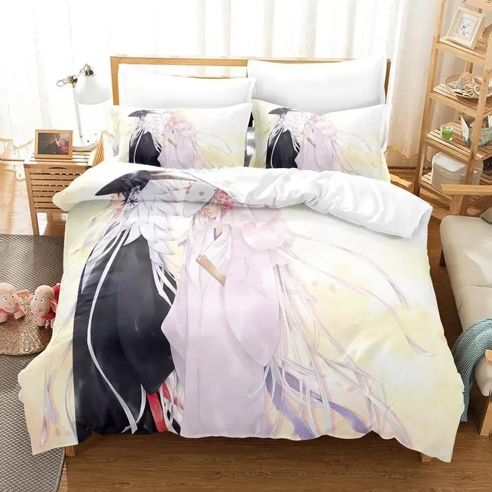 New Natsume's Book of Friends Bedding Set Single Twin Full Queen King Size Bed Set Adult Kid Bedroom Duvet Cover Sets Anime Bed