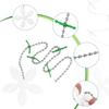 Pipe Unclogger Disposable Flower Decor Drain Strainer with Chain Anti Clog Hair Catcher Sink Tub Shower Kitchen Drain Cleaner