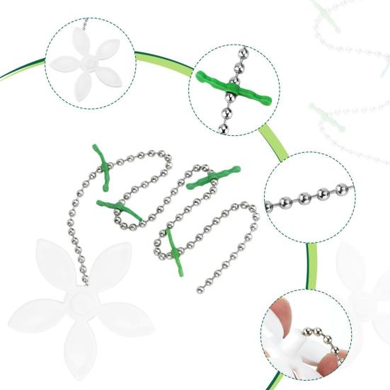 Pipe Unclogger Disposable Flower Decor Drain Strainer with Chain Anti Clog Hair Catcher Sink Tub Shower Kitchen Drain Cleaner