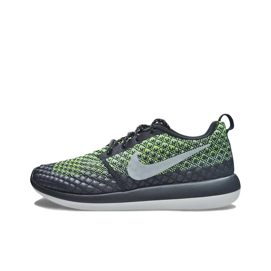 Nike Roshe 2 Flyknit Gorge Green Men Sneakers Volt-Dark-Grey-Black 859535-700 42.5
