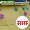 Reflective Bumper Decal Red Heart Rhombus Grid Reflective Car Sticker Personalized Decoration Vehicle Body or Door or Window
