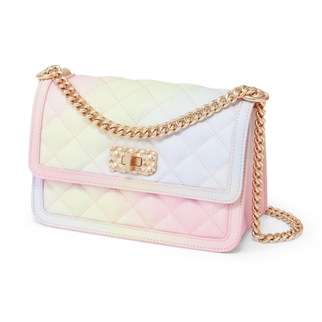 New CHARLES&KEITH PU Shoulder Bag, Crossbody Bag Medium Size Women's Multicolor CK2-80151108-NEW