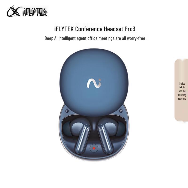 iFLYTEK AI Conference Noise-Cancelling Wireless Earbuds Pro 3