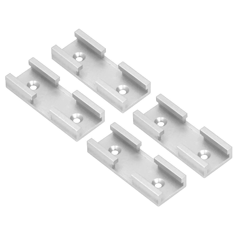4pcs Aluminum Alloy Woodworking Cross Track Connector Aluminum Alloy Track Connector  Woodworking