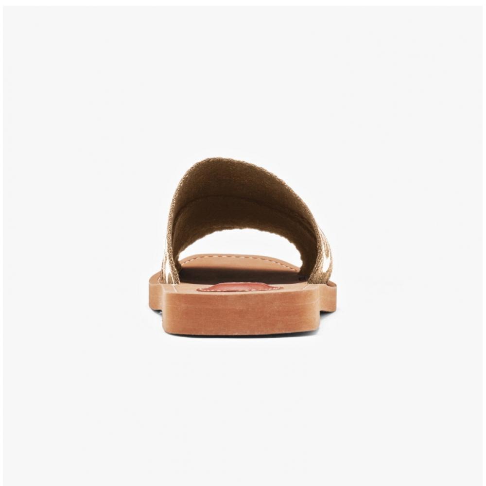 Chloe Chc23u188ef 24j Woody Logo Flat Mule Slippers