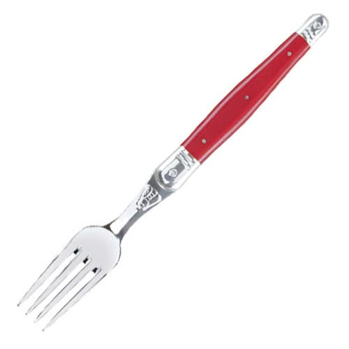 Jean Dubost Laguiole Table Fork, Paris Red