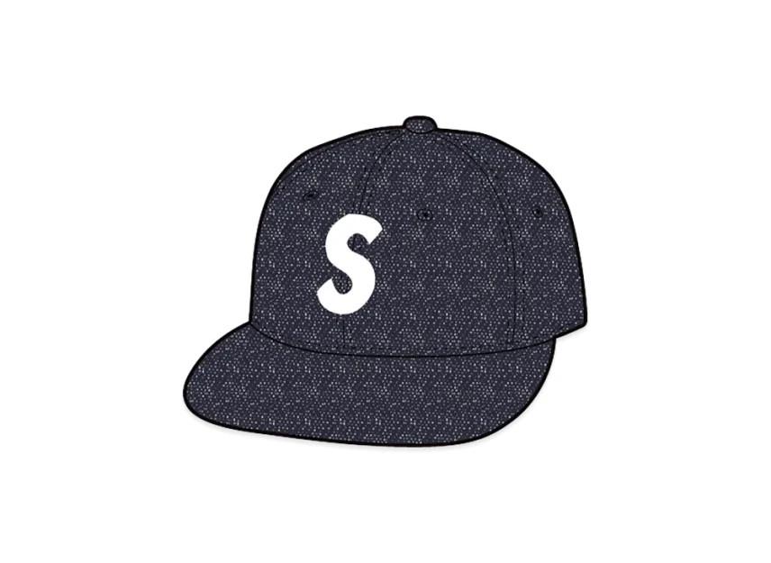 785728 Supreme Pigment Coated S Logo 6-Panel Navy One-Size