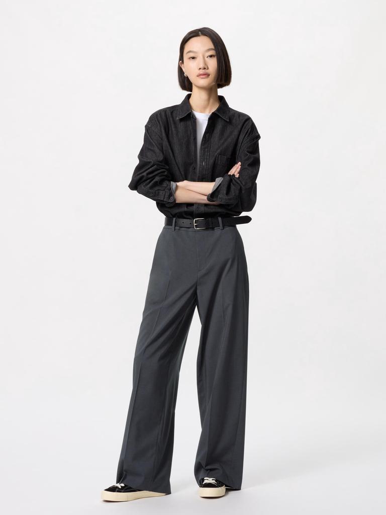 Uniqlo Japan Impressive Wide Pants Long Length