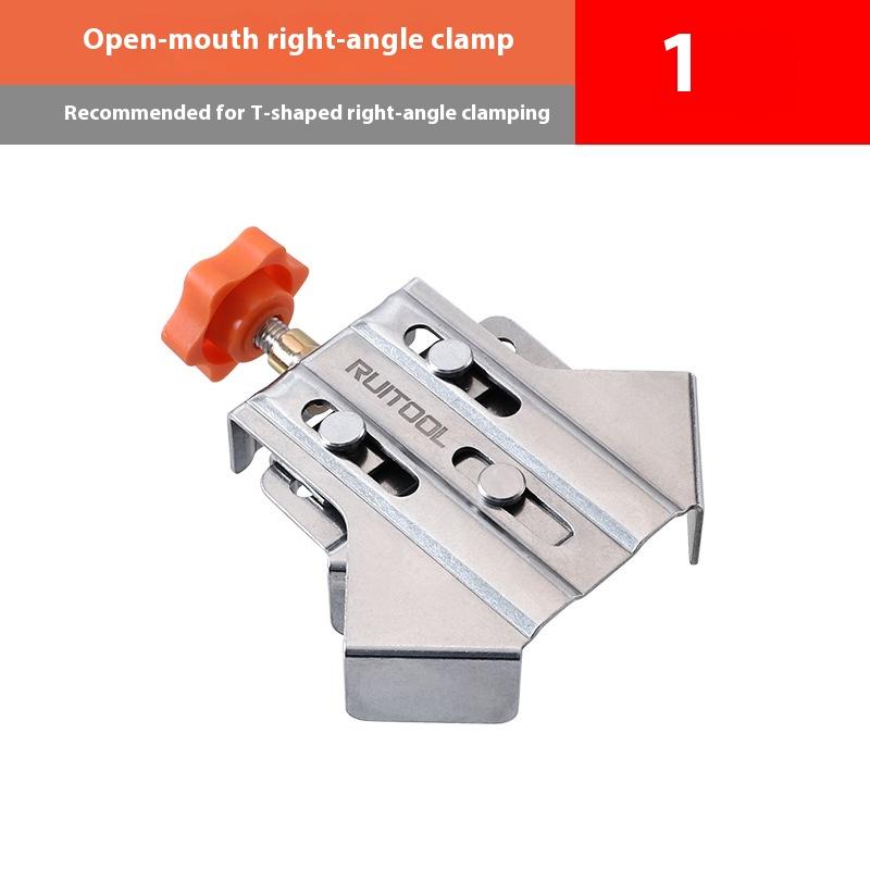 

1/2Pcs Adjustable Stainless Frame Clamps Open/Closed Corner Clamp Woodworking Accessory 90 Degree Woodworking Fixing Clip Open 1pc