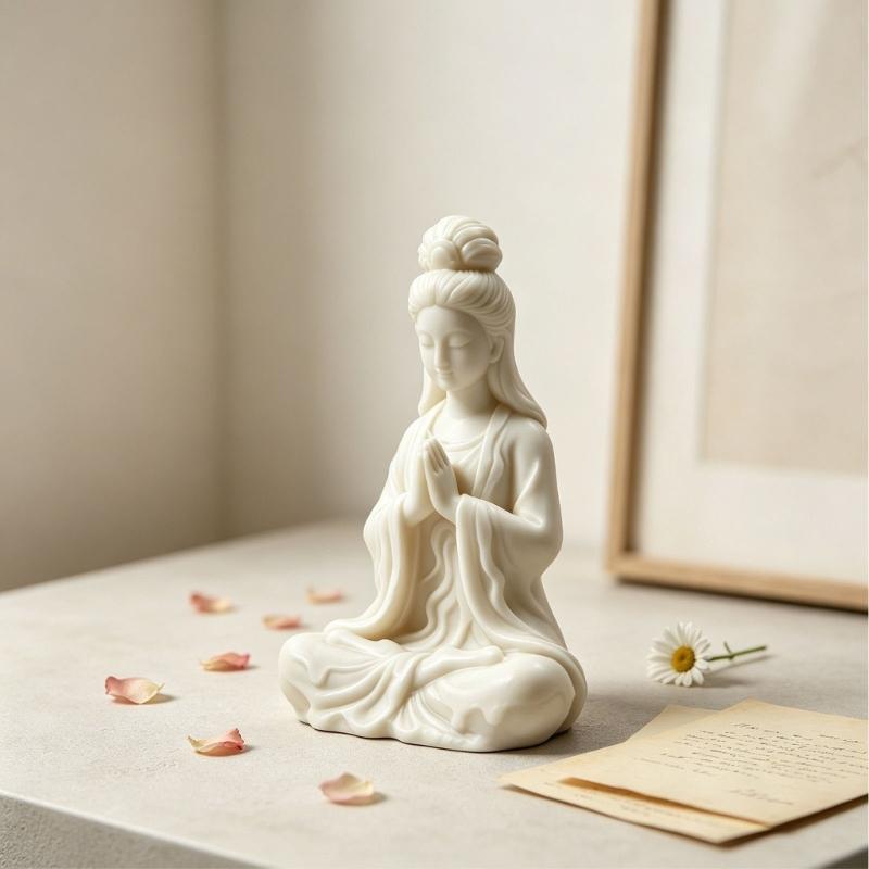 Buddhistische Form Silikonform Mehrzweck-Silikonkerzenform Zum Herstellen von Kerzen Seife Gipsskulptur Heimdekoration