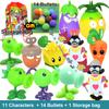 PLANTS VS ZOMBIES 2 Toys Full Set New Role Pea Shoote Alliance Bullet Ejection Attack Walking Dead Children's Gifts Delivery Bag