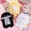 Fashion Cartoon Photocard Case Snowman/Bunny/Chicken Multifunctional Card Case Bag Keychain Cute Cards Sleeve Students