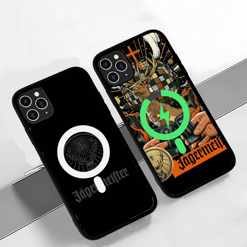 Hot J-Jagermeisters For Magsafe Magnetic Wireless For IPhone 17 Pro Max 15 Plus 14 13 12 11 16 Pro Phone Case