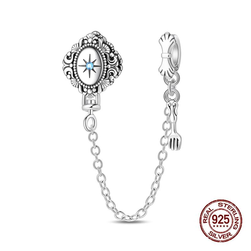 New 925 Silver Luminous Halloween Skull Witch Pumpkin Candy Charms Beads Fit 3mm Original Bracelets Party Jewelry