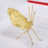 Solid Antique Ant Sculpture Mini Small Animal Ornament Retro Metal Butterfly Ornament  Office