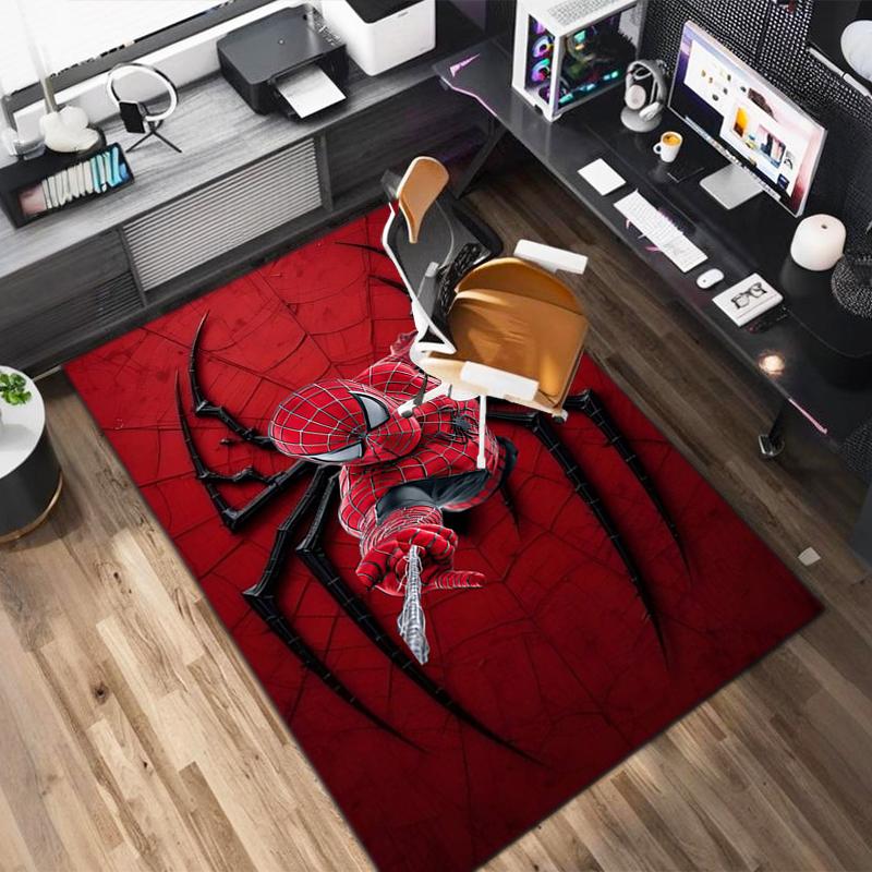 1PC Spider-Man Rug - home decoration Carpet For Living Room Bedroom Flooring Computer Chair Area Rug