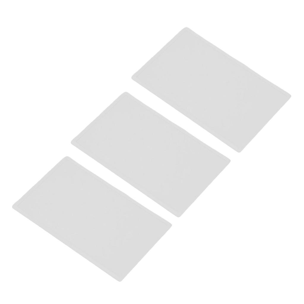 3Pcs Upper Top Screen Lens Replacement Plastic Cover for 2DS Handheld Game Console LCD Screen Parts Accessories
