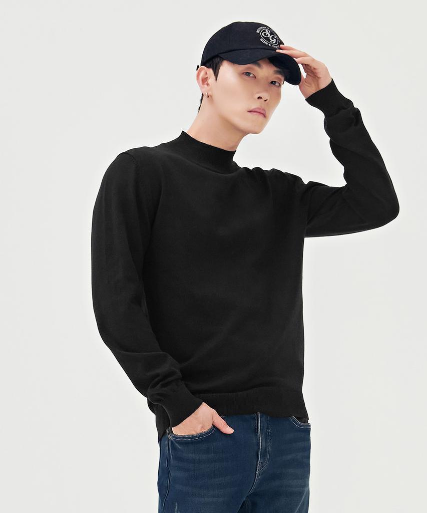 CHASECULT Men'S Basic Mock Neck Sweater-Bfzk5201D03
