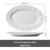 Wuhe Classical Light Luxury Embossed Strawberry Ceramic Fish Plate Set